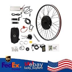 1200W 25'' Front Wheel Electric Bicycle Conversion Kit E Bike Motor Hub LCD