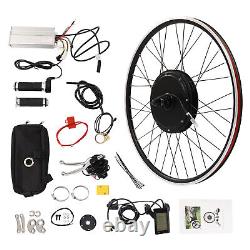 1200W 48V 25'' E Bike Motor Hub LCD Front Wheel Electric Bicycle Conversion Kit