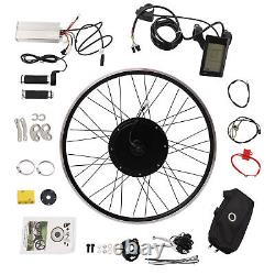 1200W 48V 25'' E Bike Motor Hub LCD Front Wheel Electric Bicycle Conversion Kit