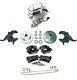 1964 72 Gm A-body 2 Drop Manual Disc Brake Conversion Kit Chrome Black Wilwood