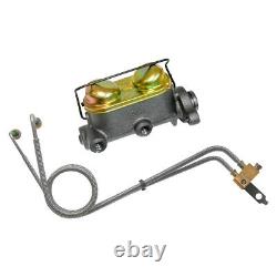 1966 GM A-Body Manual Drum Brake Dual Master Cylinder Conversion Kit with Lines