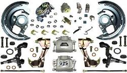 1969 Camaro Manual Disc Brake Conversion Kit Single Piston & Import 2 Pc Rotors