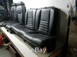 2000-2004 ford mustang GT black leather seat set power / manual fronts + rear OE