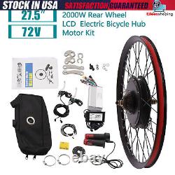 2000 Watt E Bike Motor 27.5 inch Rear Wheel LCD Electric Bicycle Conversion Kit