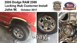 2003-2008 Dodge Ram 2500 or 3500 SRW Manual Locking Hub Conversion Kit