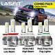 6x Lasfit Combo Led Bulbs For Ford F-150 15-2021 Trunk Led Headlight Fog Lights