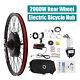 72v 2000w 26'' Rear Wheel Electric Bicycle Conversion Kit E Bike Hub Motor Withlcd