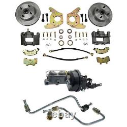 CJ Classics Power Disc Brake Conversion Kit 4-Lug Front For Manual Transmissi