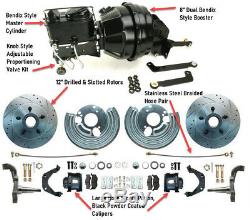 Deluxe Mopar 12 Disc Brakes with Manual to Power Bendix Style Conversion Kit