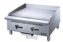 Dukers Dcgm24 Griddle 24 Wide 20.5 Deep Cooking Nat Gas With Lp Conversion Kit