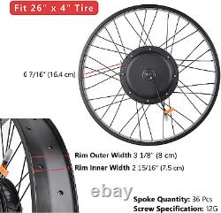 Electric Bicycle Ebike Conversion Kit E-Bike Front Wheel Frame Kit 20/26 48V 10