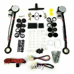 Ford Bronco 1977-96 Power Windowith Manual Crank Conversion Kit with 3 LED Switches