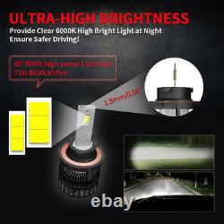 H13 9008 LED Bulbs Headlight Hi/Low Beam Conversion Kit 6000K Super Bright White
