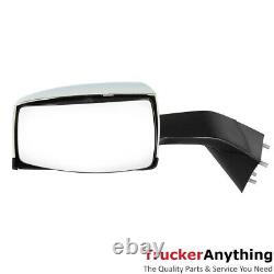 Hood Mirror Assy Volvo VNL 2004-2016 Left Right Manual Chrome Front Side View