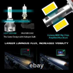 LASFIT 9005 9006 LED High Beam+Fog Light Headlight Conversion Kit 12000LM Bright