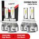 Lasfit 4x 9005 Led Bulbs Headlight High Low Beam Conversion Kit 60w 6000k Bright