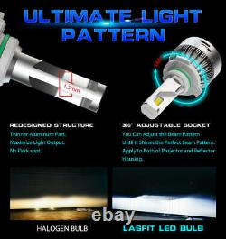 Lasfit H13 9145 H10 LED Headlight Bulb Fog Light Conversion Kit 6000K Pure White