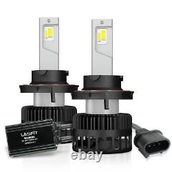 Lasfit H13 LED Bulbs Headlight High Low Beam 8000LM for Jeep Wrangler 2007-2021