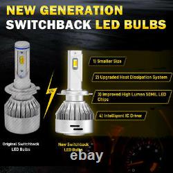 Lasfit LED Bulb H7 Headlight High Low Beam Conversion Kit Switchback White 6000K