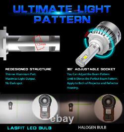 Lasfit LED Headlight H11 9005 High Low Beam Bulbs Combo Conversion Kit Bright 4x