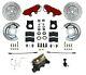 Manual Front Disc Brake Conversion Kit, Factory Look Red Coated Calipers