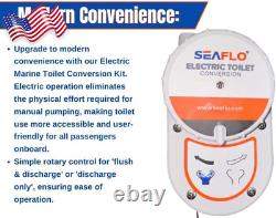 Manual to Electric Marine Toilet Conversion Kit (12V) FREE SHIPPING USA