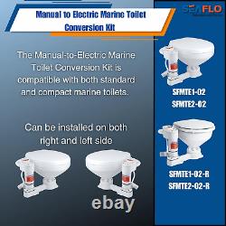 Manual to Electric Marine Toilet Conversion Kit 12V FREE SHIPPING USA