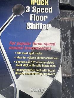 NOS Mr. Gasket 7667 Universal Truck 3 Speed Manual Floor Shifter Conversion Kit
