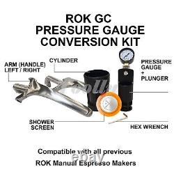 New ROK GC Manual Espresso Maker Pressure Gauge Conversion Kit
