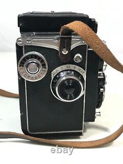 Vintage Yashica 635 Camera With Case, Conversion Kit, And Original Manual TESTED