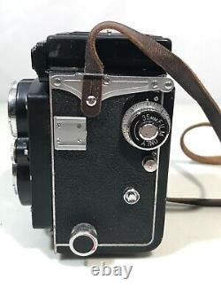 Vintage Yashica 635 Camera With Case, Conversion Kit, And Original Manual TESTED