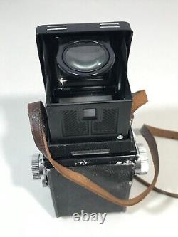 Vintage Yashica 635 Camera With Case, Conversion Kit, And Original Manual TESTED