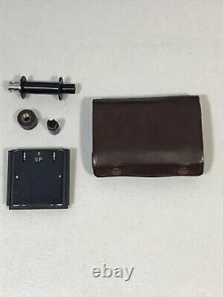 Vintage Yashica 635 Camera With Case, Conversion Kit, And Original Manual TESTED