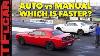 What S Faster An Automatic Or Manual Hellcat Watch This Drag Race To Find Out