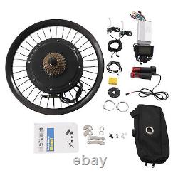 20 Moteur de roue arrière 72V 2000W Kit de conversion de vélo électrique E-Bike LCD