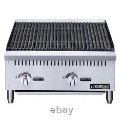 Grill à charbon Dukers Dccb24 de 24 pouces de large en gaz naturel avec kit de conversion au propane