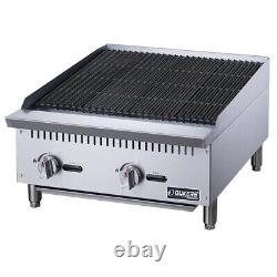 Grill à charbon Dukers Dccb24 de 24 pouces de large en gaz naturel avec kit de conversion au propane