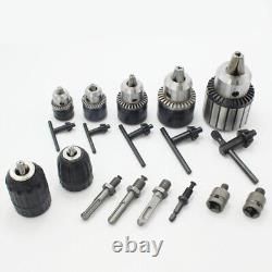 Kit de conversion d'adaptateur de mandrin de perceuse 1/2 3/8 SDS Plus Hex Shank Adaptor 0.6-20mm