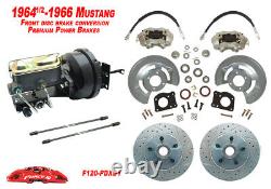 Kit de conversion de freins à disque Ford Mustang Power pour les années 1964, 1965 et 1966, pour transmission manuelle.
