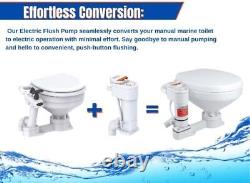 Kit de conversion de toilettes marines manuelles en électriques (12V)