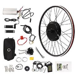 Kit de conversion de vélo électrique Roue avant LCD 25'' Moteur de moyeu de vélo électrique 1200W 48V