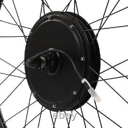 Kit de conversion de vélo électrique pour roue avant avec moteur de moyeu de 25 pouces à écran LCD 1200W 48V