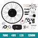 Kit De Conversion Universel Pour Vélo électrique Hot De Roue Avant De Moteur De Moyeu De Bicyclette De 1200w 700cc