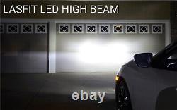 Lasfit 9005 9006 Led High Beam+fog Light Headlight Kit De Conversion 12000lm Bright