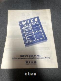 Manuel d'origine utilisé pour la conversion du kit de baseball CHAMPION de la société WICO Corporation en SEGA.