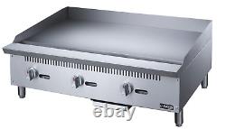 Plaque de cuisson Dukers Dcgm36 36 pouces de large 20.5 pouces de profondeur à gaz naturel avec kit de conversion au propane