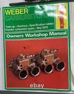 Weber 32/36 Dgv Carb Conversion Kit- Triumph Tr2, Tr3, Tr3b, Tr4, Avec Manuel